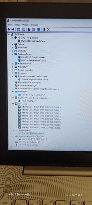 Laptop Asus N550JK