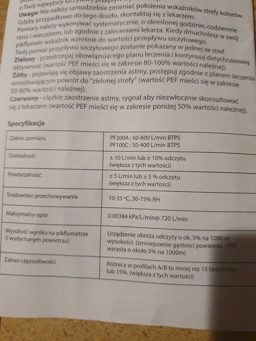 Pikflometr PF100C
