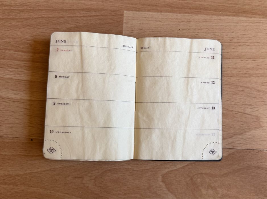 Notatnik notes kalendarz Milicja 1959