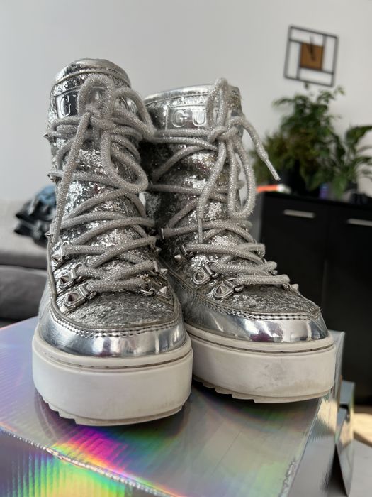 Śniegowce botki Freezyn Guess z brokatem 37