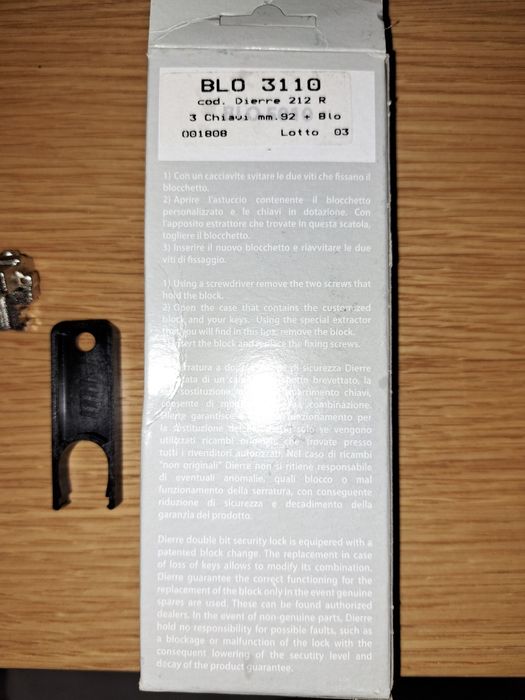 Dierre segredo para fechadura