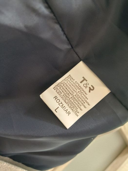 Marynarka szara miękka blazer L