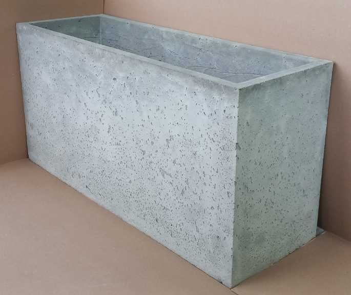 Donica betonowa 100 cm Donice betonowe ogrodowe 100x35x50 cm kwietniki