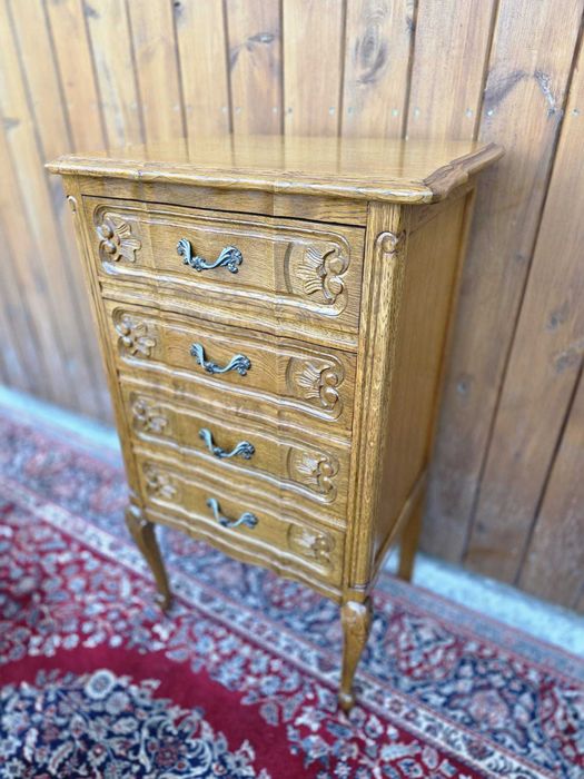 Szafka Ludwik z szufladami, lite drewno #2403 Stylowy Węgrów