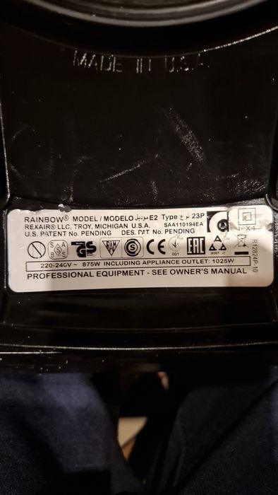 Odkurzacz Rainbow E2 rok zakupiony jako nowy lipiec 2015