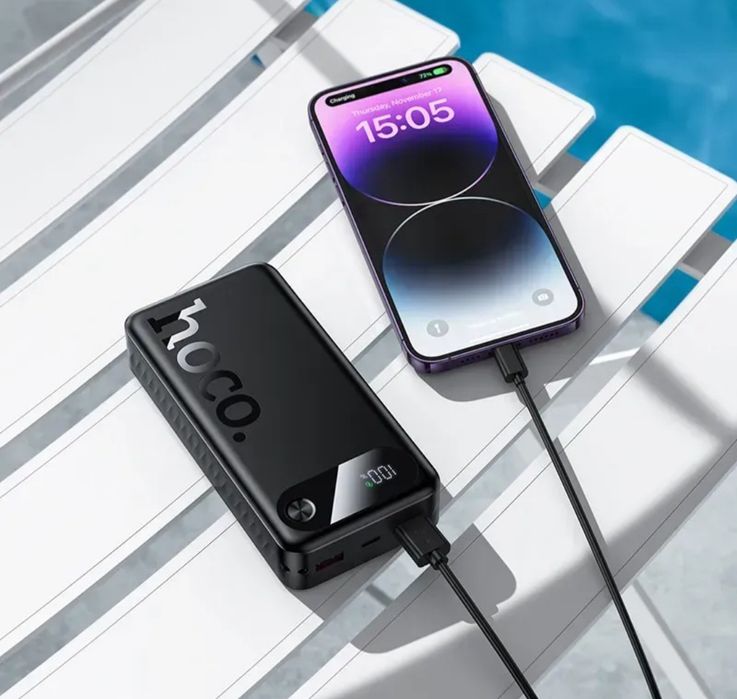 Павербанк зі швидкою зарядкою 22.5W |повербанк 20000mAh HOCO J154A