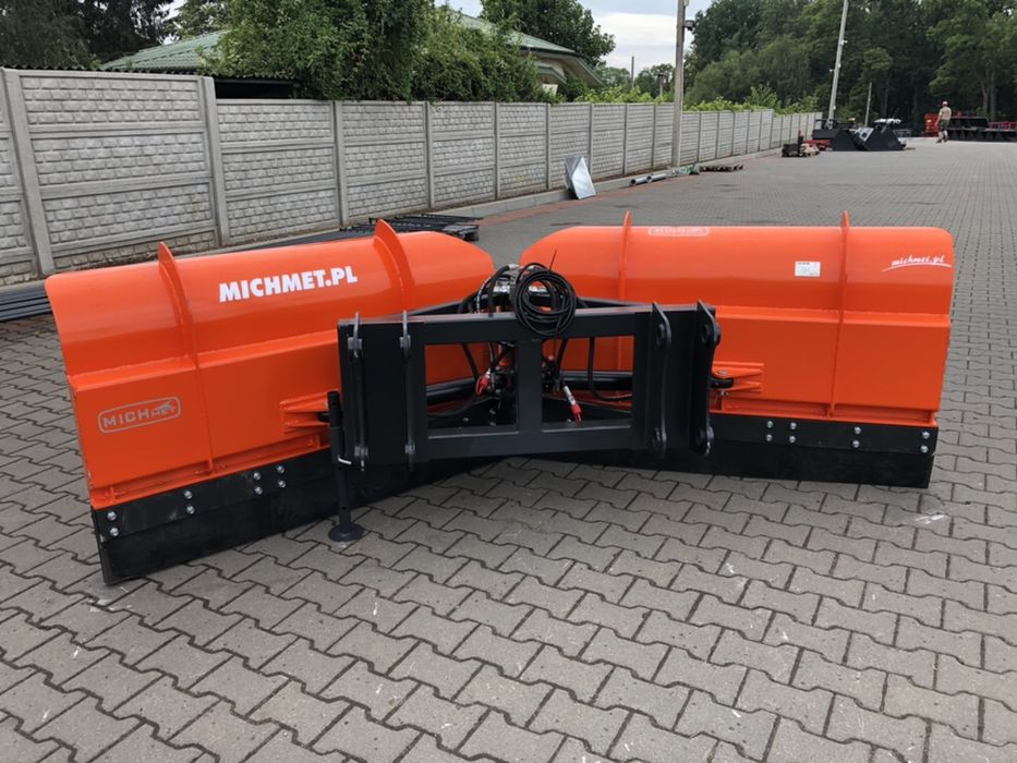 Pług odśnieżnym spych do śniegu strzałka byk sterowany hydraulicznie