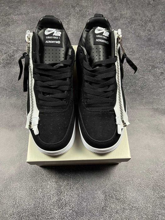 !WOW! Кросівки Nike Lunar Force 1 Low Acronym Black White | кроссовки форс лунар