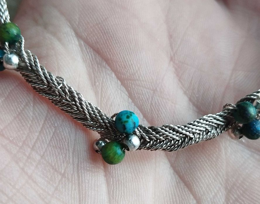 Чокер серебро плетение викинг ручная работа