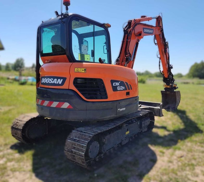 Koparka mini Midi DOOSAN DX62R-3 JCB Yanmar Komatsu Bobcat tiltrotator