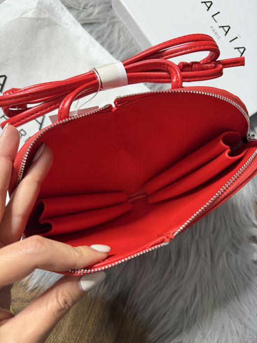 Designerska torebka Alaïa Paris serce red bag
