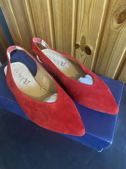 Замшевые балетки 35р. (23.5)