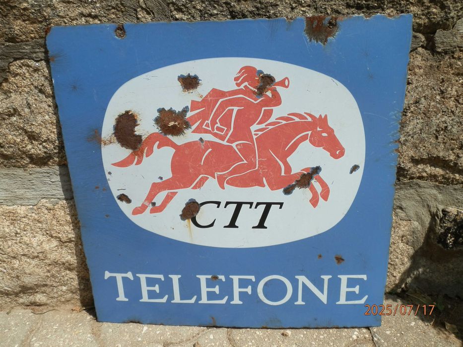 Antiga  Placa    CTT Telefone