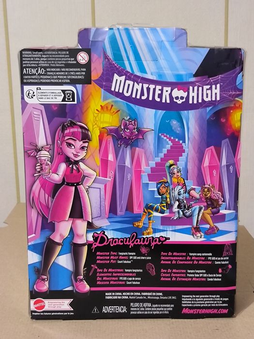 Monster High Draculaura Doll with Pet  Лялька Монстер Хай Дракулаура  з вихованцем колекційна Laguna Лагуна риба рибка
