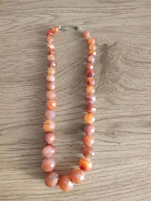 Бусы агат  винтаж 45см