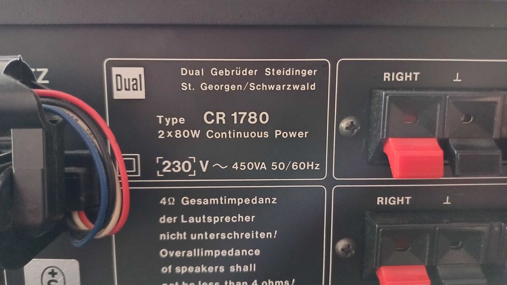 Wzmacniacz audio tuner FM DUAL CR 1780