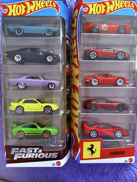 Набори hot wheels fast and furious , ferrari