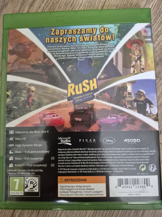 Gra na xbox One Rush Disney Pixar