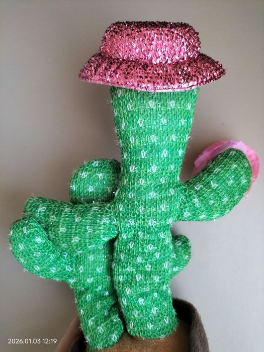 танцюючий, співаючий музичний  кактус 3 в 1 інтерактивна іграшка