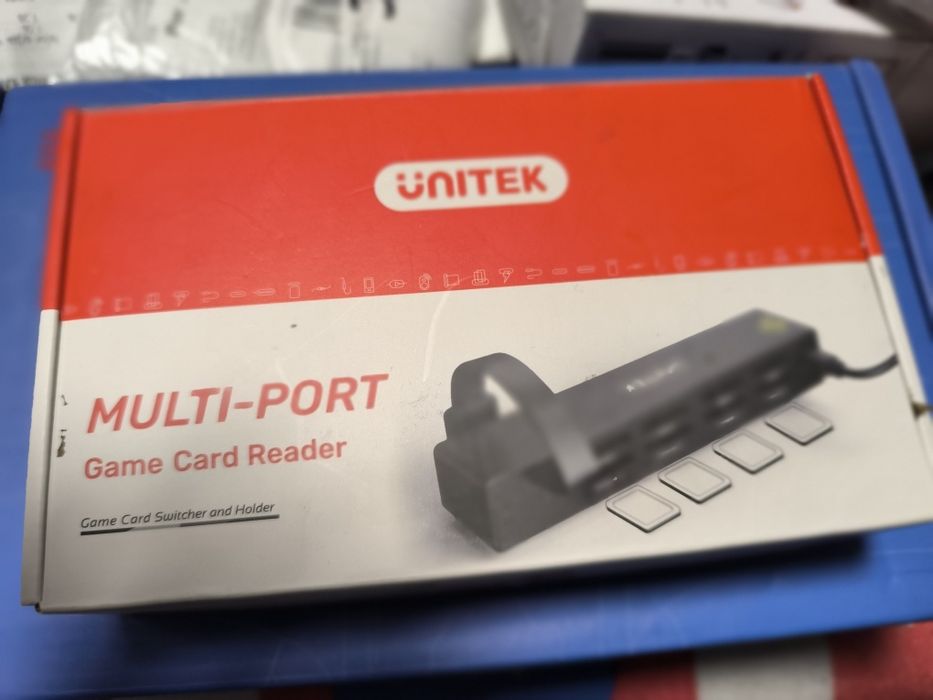 Unitek-Switch Game Card Reader com Controle Remoto Sem Fio, Controlado