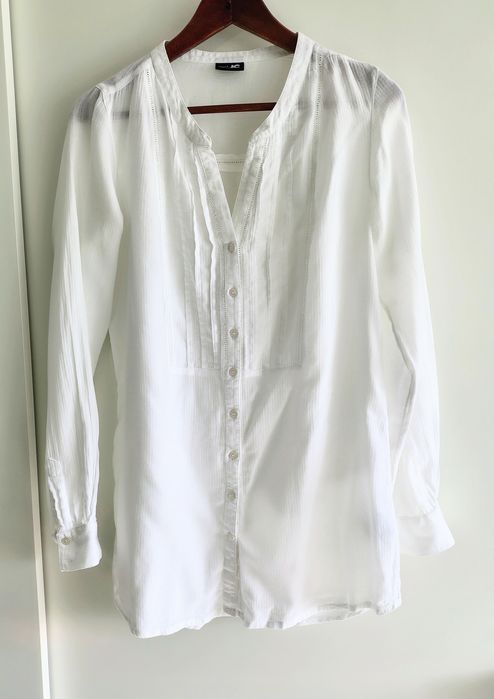 Biała bluzka koszulowa Jeans&Clothes M