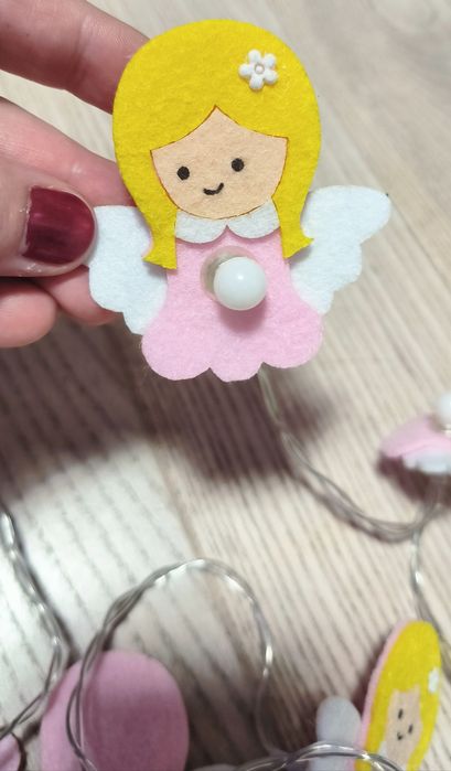 Lampki na baterie aniołki