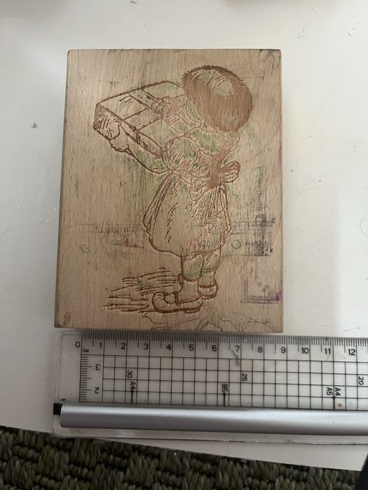 Stempel na drewnianym bloczku Papermania