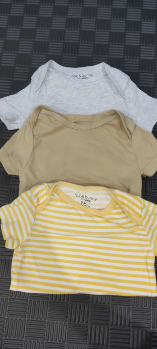 5 szt. Body chłopięce krótki rękaw Sinsay r. 68