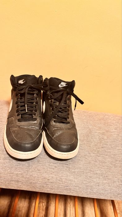 Sneakersy Nike Court Vision Mid – klasyczne czarne – Rozmiar 42