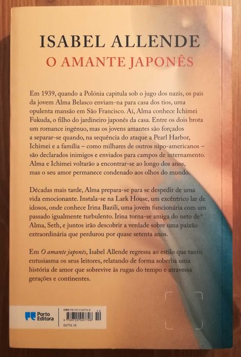 Livro - O Amante Japonês - Isabel Allende
