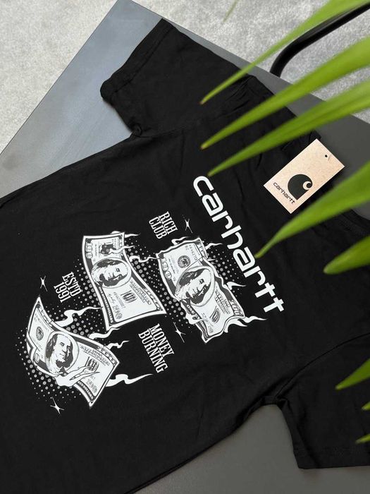 Футболка CARHARTT Skies (Черная / Белая • XS S M L XL XXL)