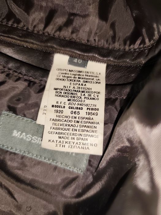 Casaco Masculino de Pele - Massimo Dutti.