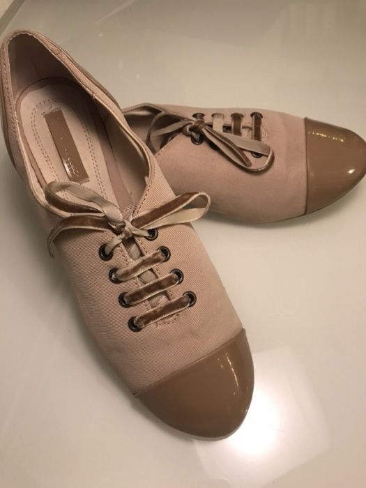 Buty beżowe Zara Trafaluc r.36