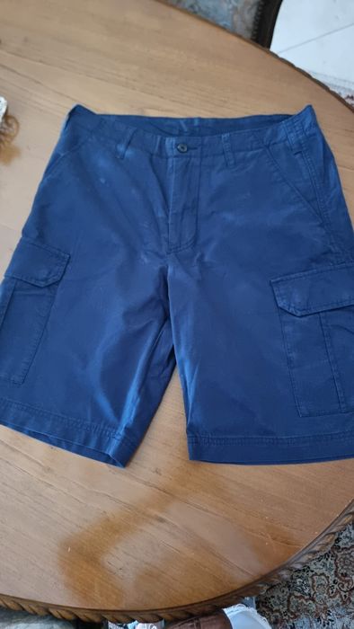 Calções cargo azuis marinho