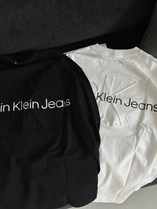 Лонгслів Calvin Klein, лонгслів оверсайз