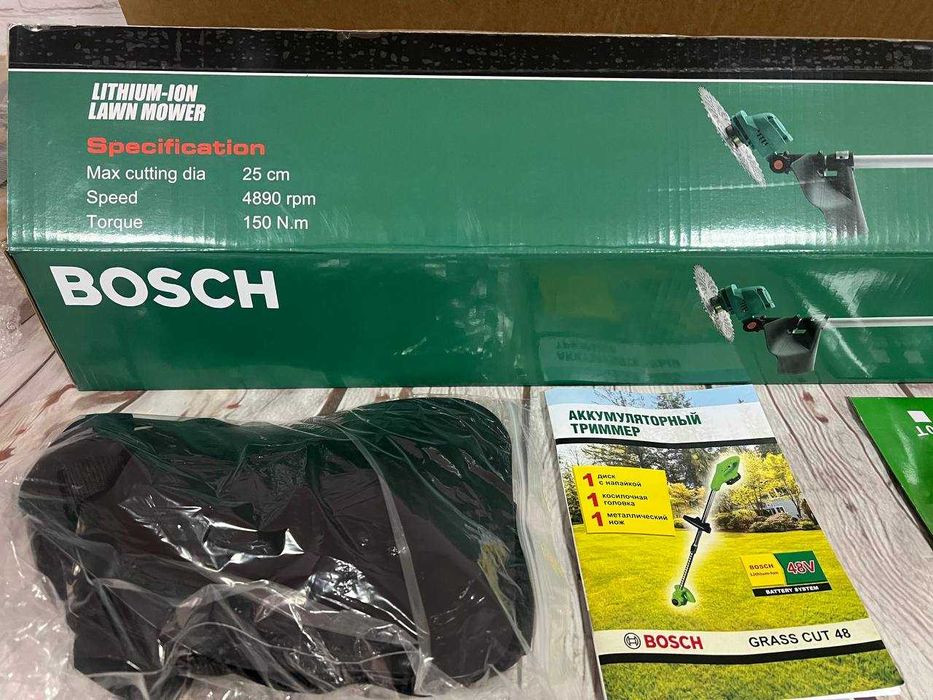 Тример Bosch Grass Cut 48V  Потужна електрокоса для дому та дачі