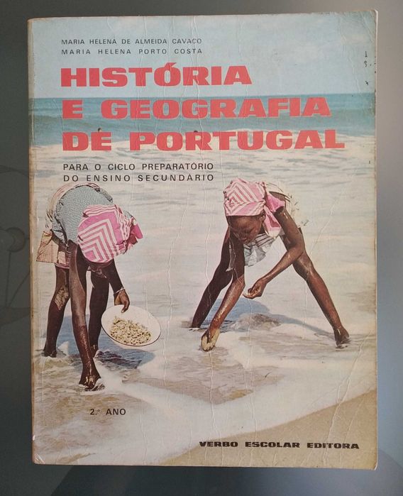 Livro escolar antigo História e Geografia de Portugal 2.º ano do ciclo