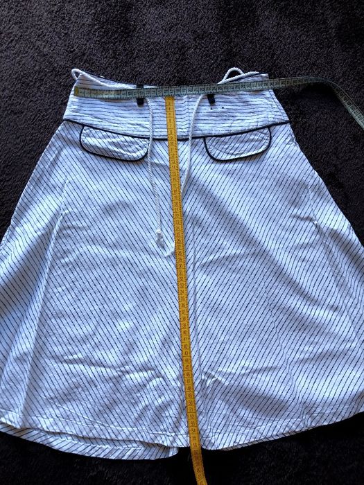 Розпродаж літнього. Спідниця біла в чорну смужку