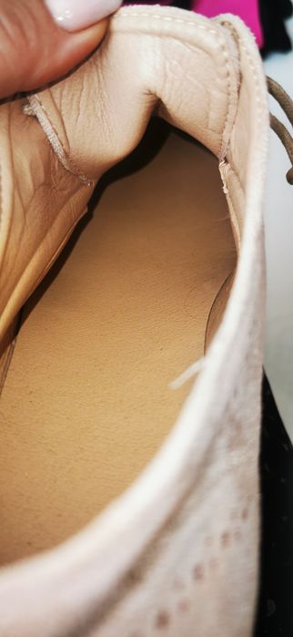 Zamszowe damskie buty oxfordy 40