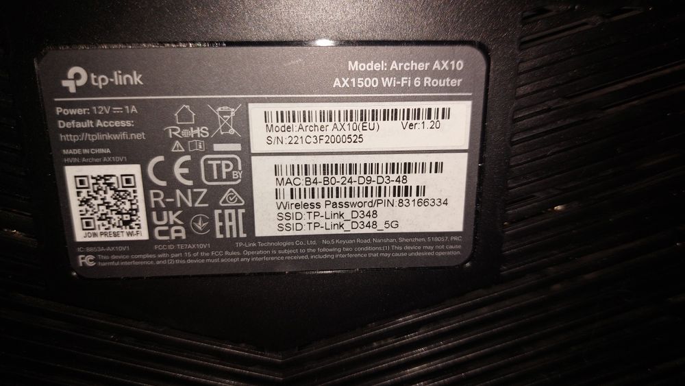 Швидкісний роутер tp-link archer ax10