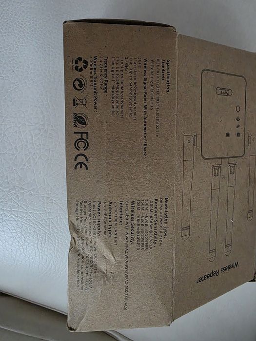 Mocny Wzmacniacz WiFi 1200Mbps (5GHz + 2.4GHz) – 4 Anteny, Repeater