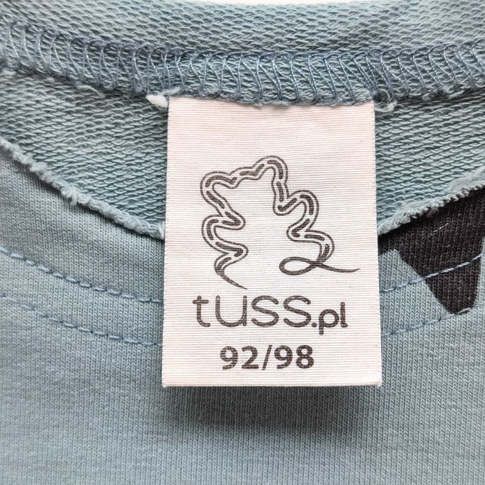 Sukienka Frilly Gwiazdki Tuss 92/98 Brudny Błękit
