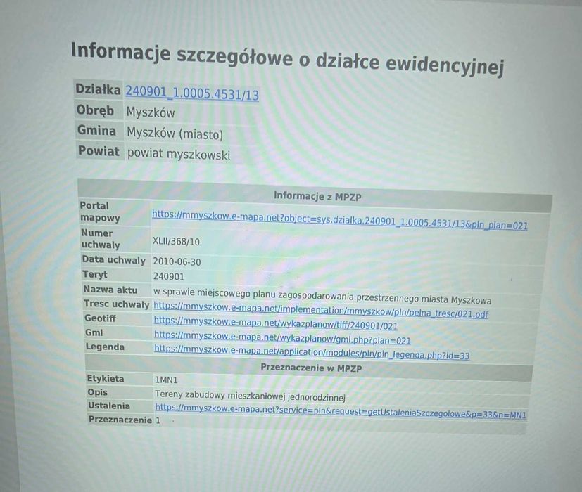 Działka budowlana 1059 m², uzbrojona -Myszków, ul. Murarska - Widok 4