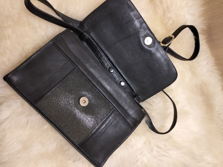 Розкішна сумка Gangidi  шкіра ската