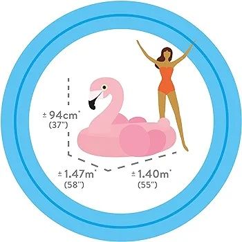 Insuflável flamingo flutuador piscina 140 x 94 cm NOVO    ENVIO GRÁTIS