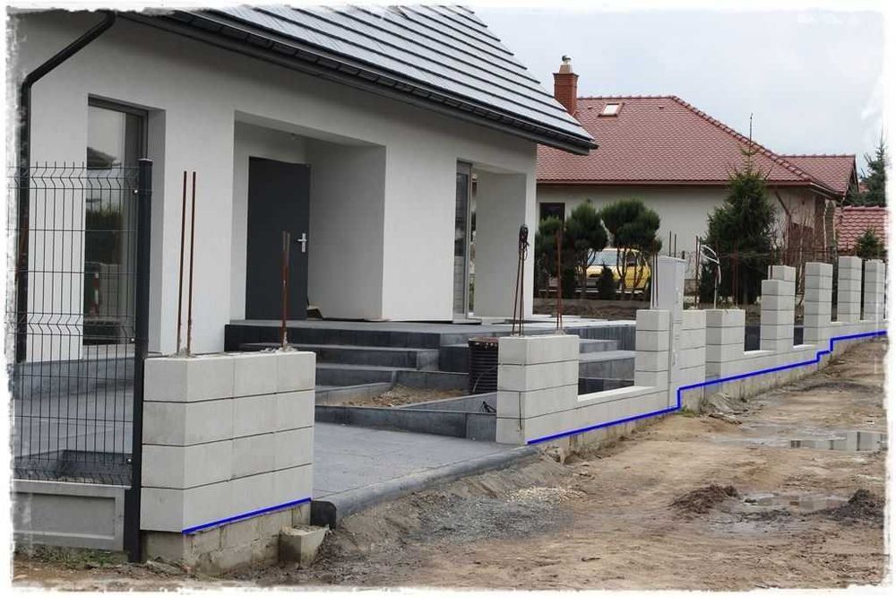 Pustak bloczek ogrodzeniowy FINI Ogrodzenie nowoczesne Modułowe