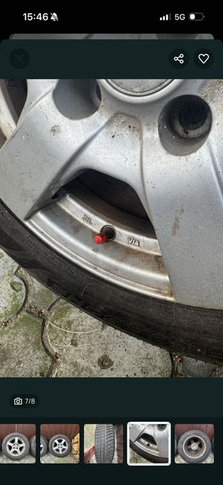 Koła komplet zimówek  alu od peugota 208