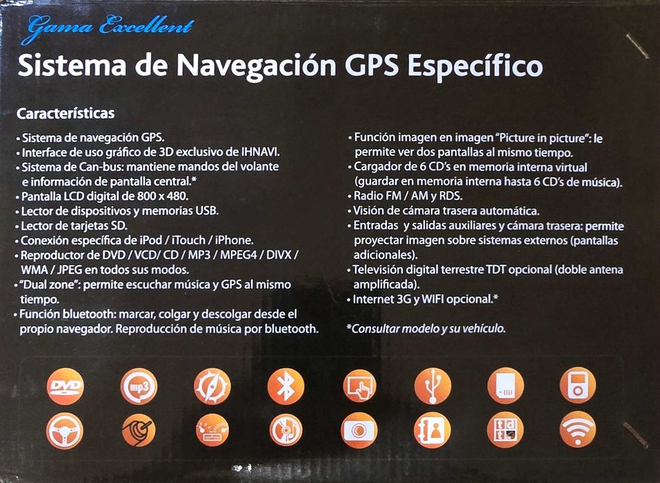 Auto Radio com sistema de navegação