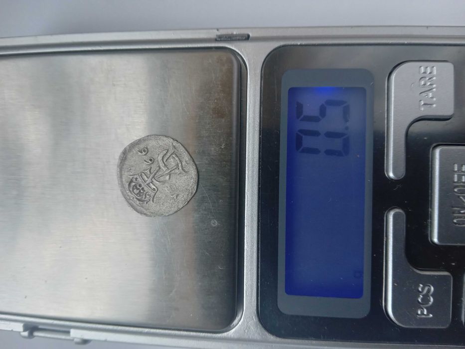 Срібна монета Польщі 1566 рік.