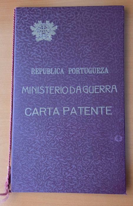 Carta Patente Militar Portuguesa Original (1929) – Ministério da Guerra – Cavalaria